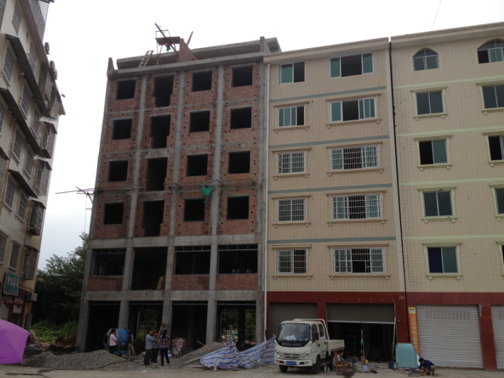 粤北地区某商住楼结构加固设计基础加固纠偏工程